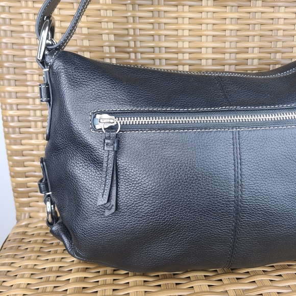 Coach Black Pebbled Leather Legacy Flap Shoulder Bag Silver Hardware - Picture 5 of 16